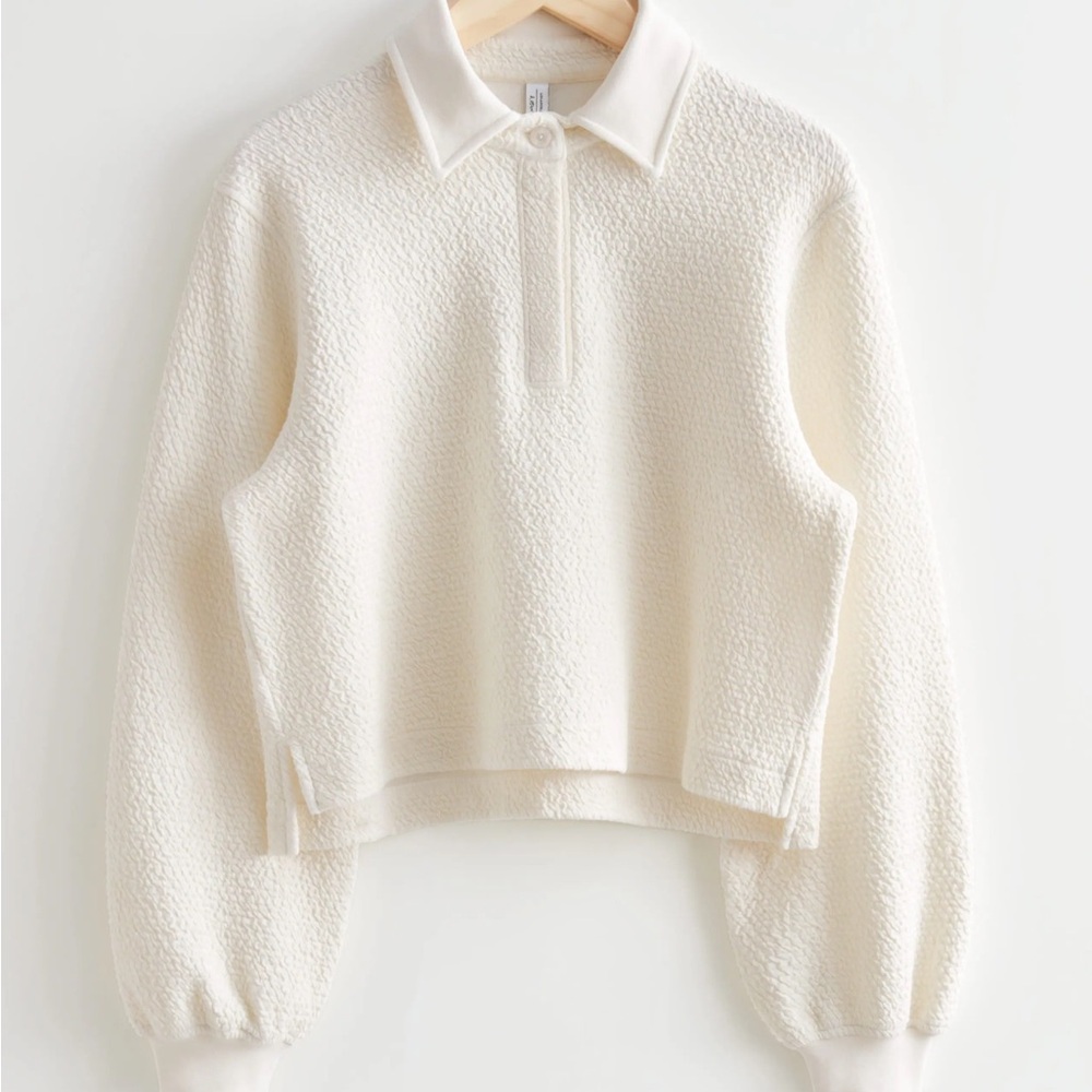 & Other Stories Textured Boxy Sweater